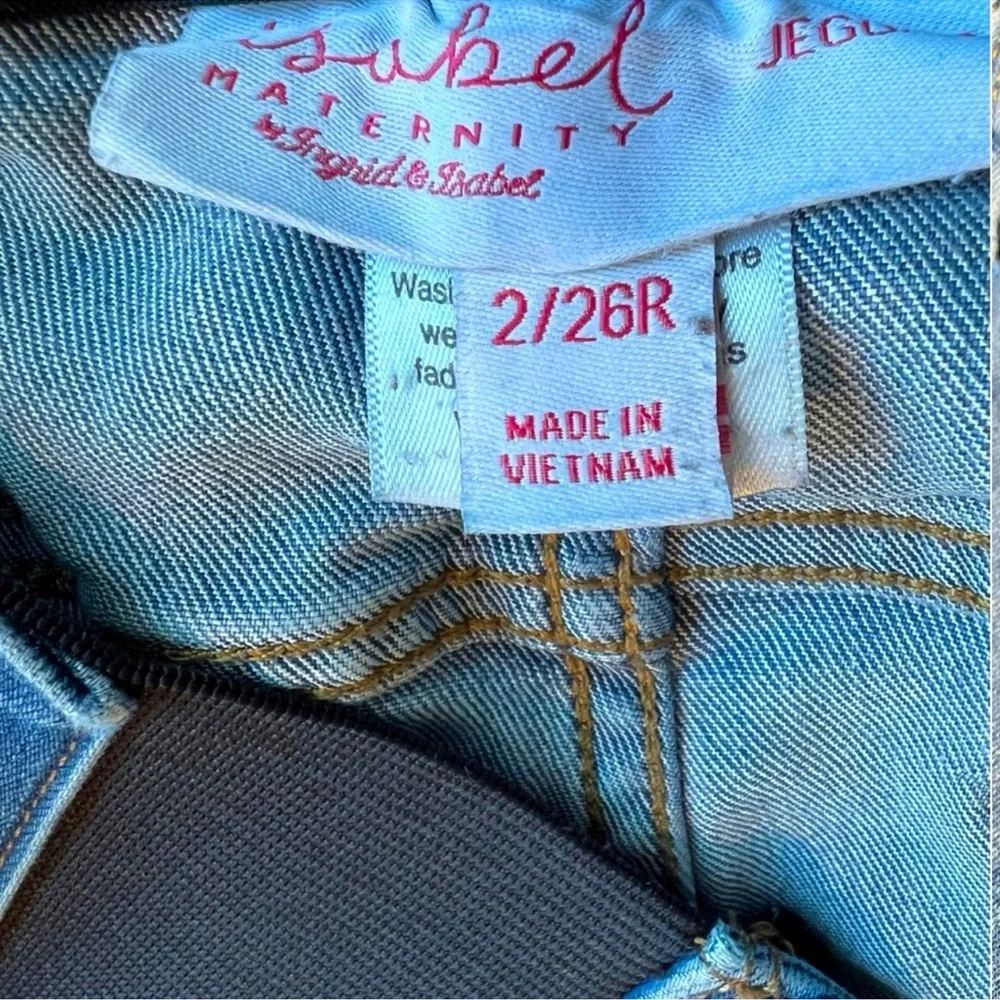 Isabel Maternity by Ingrid & Isabel Blue Jeggings Jeans Size 2/26R Stretch Over-